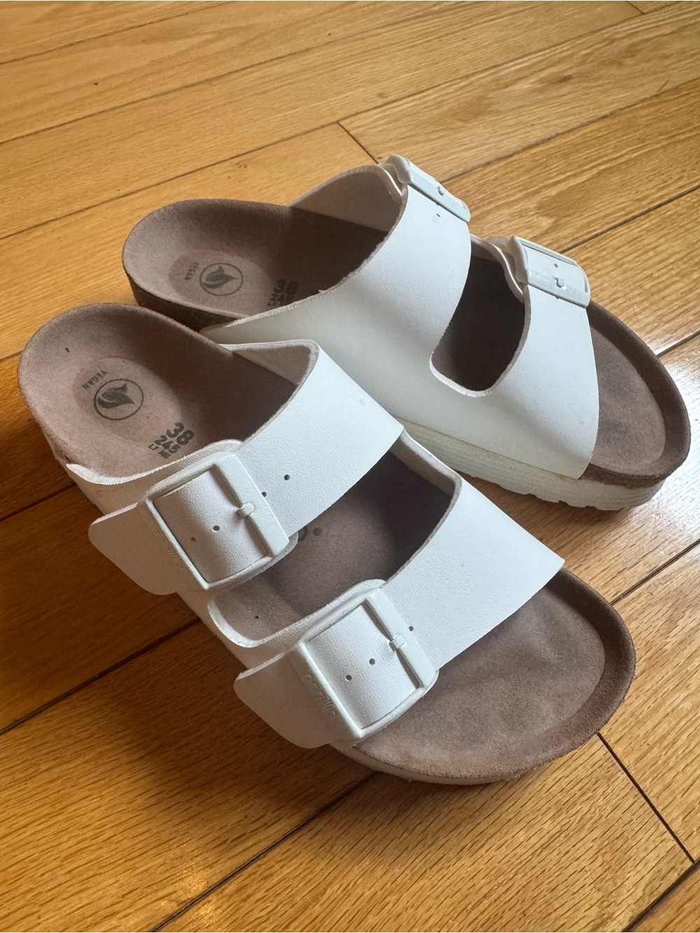 Papillio Arizona Grooved Sandals White * LIKE NEW *
